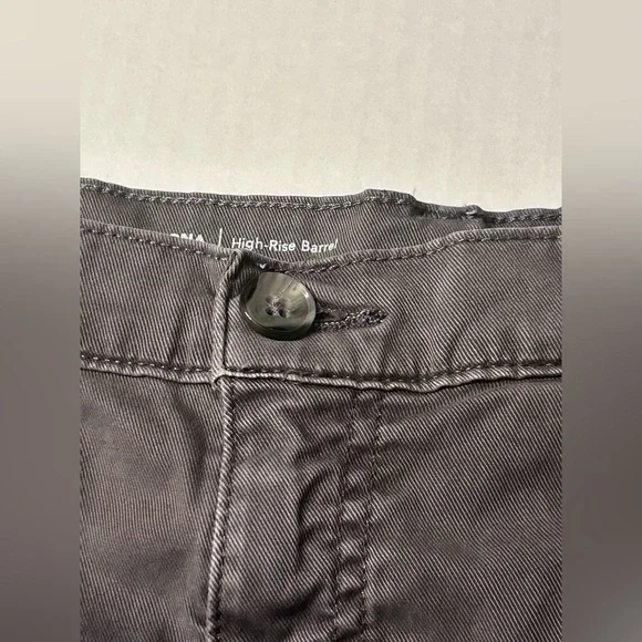 AG Adriano Goldschmied Fiona Trouser High-Rise Barrel Sulfur Misty Grey Size 32 - Picture 4 of 9